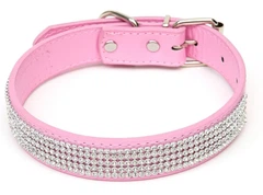 Нашийник для собак Paw Love S 35 x 1.5 см Рожевий (5714156139198)