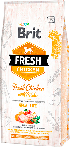Brit Fresh Chicken with Potato Adult Great Life