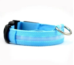 Нашийник з LED підсвічуванням Pets Collar S блакитний