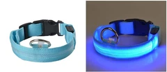 Нашийник з LED підсвічуванням Pets Collar S блакитний