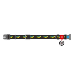 Нашийник WAUDOG Nylon з QR адресником, пластикова пряжка-фастекс "Дім" S (4823089354446)