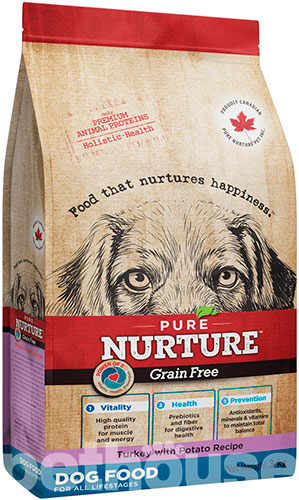 Pure Nurture Grain Free Turkey with Potato Dog All Lifestages