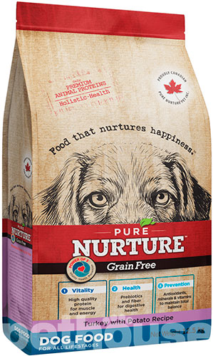 Pure Nurture Grain Free Turkey with Potato Dog All Lifestages