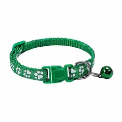 Нашийник для собак Pet Style "Лапка" 19-33 см Зелений