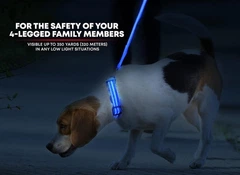 Collar Водостійкий яскравий світлодіодний нашийник для собак Illumiseen USB Rechargeable для нічних прогулянок з домашніми тваринами -