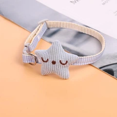 Без бренда Нашийник Star Pet для собак малих порід та котів блакитний (УК050975-2)