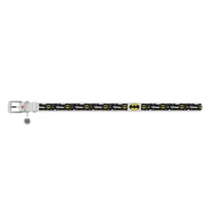 Collar Нашийник для собак шкіряний WAUDOG Design L 25мм/38-49см,"Бетмен 3" DC Comics, білий