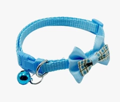 Xtep "Нашийник з метеликом та дзвіночком" для собак та котів "Paradise" Light Blue 19-32 cm