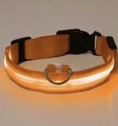 Xtep Нашийник LED світиться для собак і кішок Orange Size S шия 34-41 см ширина 2,5, повна довжина 44 см