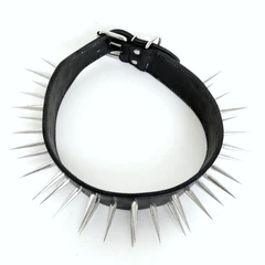 Захисний шкіряний нашийник ручної роботи Lockdog XL(56-70 см) 000240091