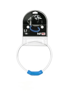 Світлодіодний (LED) нашийник Happet з USB для собак, блакитний, 40 см, S (LE08)