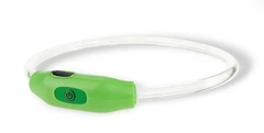 Світлодіодний (LED) нашийник Happet з USB для собак, зелений, 50 см, M (LE12)