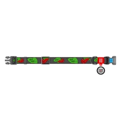Нашийник WAUDOG Nylon з QR адресником, пластикова пряжка-фастекс "Калина" S (4823089349978)