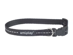 Нашийник для собак Amiplay Reflective L 35-50 * 2 см - чорний