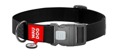 Collar Нашийник для собак водостійкий WAUDOG Waterproof c QR паспортом, пластиковий фастекс, XXL, Ш 40 мм, Дл 46-70 см, чорний