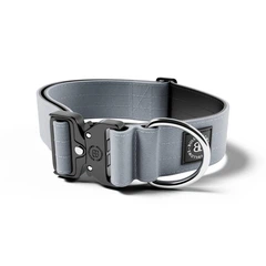 Тактичний широкий нашийник для собак BullyBillows Combat Collar No Handle 5 cm L: 50 мм, ОШ 45-68 см Сірий