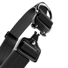 Тактичний нашийник з ручкою для собак BullyBillows Combat Collar Handle 4 cm S: 40 мм, ОШ 40-50 см Чорний