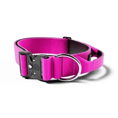 Тактичний широкий нашийник із ручкою для собак BullyBillows Combat Collar Handle 5 cm L: 50 мм, ОШ 45-66 см Малиновий