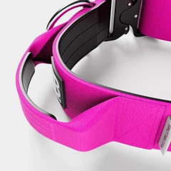 Тактичний широкий нашийник із ручкою для собак BullyBillows Combat Collar Handle 5 cm L: 50 мм, ОШ 45-66 см Малиновий