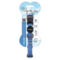 M Pets M-Pets Gentle Dog Collar Blue - Нашийник для маленьких, середніх і великих порід собак M/2x30-50 см (6953182754565)