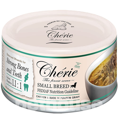 Cherie Dog Small Breed Chicken & Duck in Pumpkin Gravy