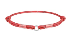 Шнурок для адресника Waudog з паракорду світловідбивний червоний М 42 - 76 см Collar