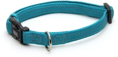 Нашийник для собак 35-55 см Croci SOFT REFLECTIVE. Світловідбивний нейлон (блакитний)
