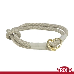 Нашийник-зашморг "Soft Rope" Trixie 1984819 , L-XL: 55см/10мм, сірий/світло-сірий (TX-1984819) 4053032664074