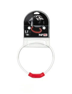 Світлодіодний (LED) нашийник Happet з USB для собак, червоний, 40 см, S (LE07)