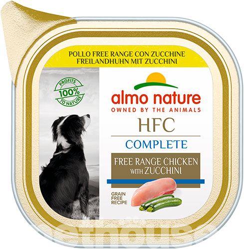 Almo Nature HFC Dog Complete з куркою вільного вигулу та цукіні для собак
