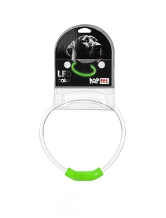 Світлодіодний (LED) нашийник Happet з USB для собак, зелений, 40 см, S (LE09)