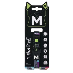 M Pets M-Pets Urban Style DNA Dog Соllаr - Регульований нашийник у міському стилі для собак всіх порід XS / 1.5x15.2-25.4 см (6953182772699)