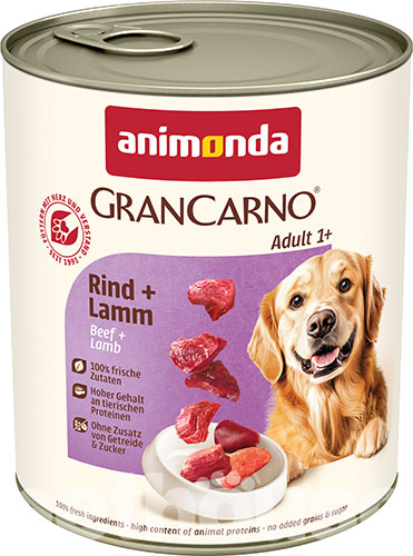 Animonda Gran Carno для собак, з яловичиною та ягням