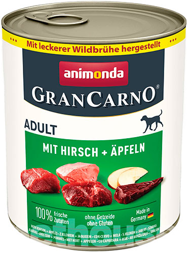 Animonda GranCarno для собак, з олениною та яблуками