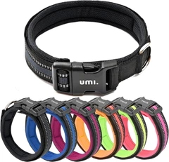 Світловідбиваючий нашийник для собак Umi Pink розміру M (40-66 см): безпека, комфортний неопрен, надійний замок-пряжка