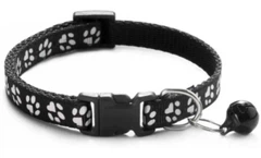 Без бренда Нашийник для собак і котів з дзвіночком (19-32 cm) Black (чорний)