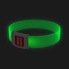 Нашийник для собак з підсвічуванням Waudog LED магнітна застібка 25 мм х 35 см (5276 Col)