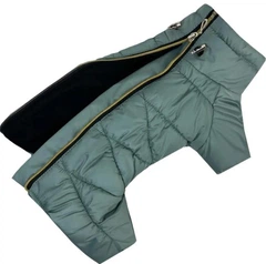 Зимовий комбінезон для собак на блискавці Dogs Bomba Comfort м'ята R-64 1р