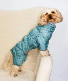 Зимовий комбінезон для собак на блискавці Dogs Bomba Comfort м'ята R-64 1р