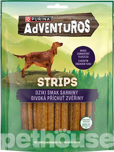 Adventuros Смужки зі смаком оленини для собак