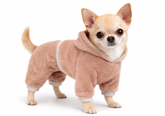 Smart Pet Комбінезон для собак «Cedar», розмір XS3, трикотаж на хутрі, з кнопками, комфортний, унісекс, захист від вітру та холоду, Україна