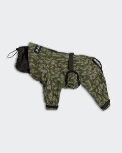 Комбінезон дощовик для собак зі світловідбиванням PAIKKA Rain Suit Green 25
