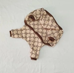 Без бренду Комбінезон для собак бежевий Louis Vuitton XXS