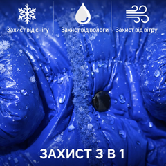 Без бренду Теплий зимовий комбінезон для собак на флісі розмір XS синій спинка 18 см обхват 32 см