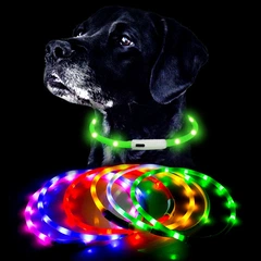Pet Style LED нашийник світлодіодний для котів з USB зарядкою 35-50 см Синій