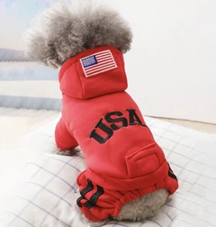 Спортивний костюм комбінезон для собак Pet Style "USA" Червоний L