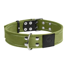 Нашийник для собак бавовняна тасьма CoLLaR Брезент подвійний (ширина 45 мм, довжина 56-71 см)