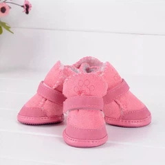 Без бренда Взуття для собак DogClub замшеві черевики 2" Pink