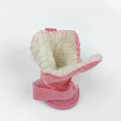 Без бренда Взуття для собак DogClub замшеві черевики 2" Pink
