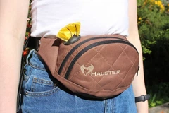 Сумка Бананка для тренувань та прогулянки Haustier Elegant Chocolate 30х22х15см (A2-1-045)